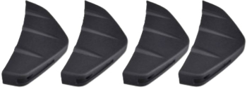 Set 4 Piese Ornament Splitter Universal din Plastic ABS pentru Bara Spate Culoare Negru Lucios