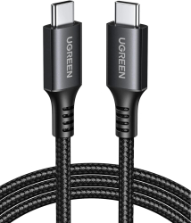 Cablu Ugreen USB-C la USB-C PowerDelivery Fast Charging 1m Negru\/Gri 