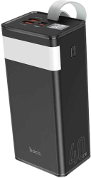 Acumulator extern HOCO J86 Powermaster 40000 mA Power Delivery PD - Quick Charge 3.0 22.5W Negru 