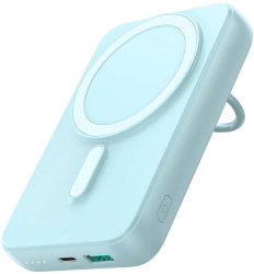 Acumulator extern wireless Joyroom Ring holder 10000mAh 20W 1xUSB 1xUSB-C PD3.0 QC3.0 Albastru 