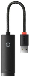 Adaptor retea Baseus Lite USB 2.0 la RJ45 10/100Mbps cu LED WKQX000001