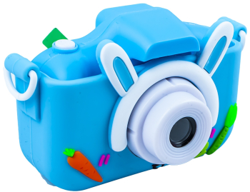 Aparat Foto Digital pentru Copii cu Design Iepuras - Camera Reincarcabila cu Jocuri si Ecran Interactiv 