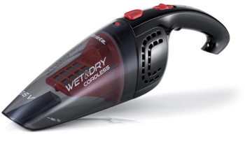 Aspirator de mana Ariete WET and DRY CORDLESS 2474/00 400 ml Baterie LI-Ion 1200 mAh/3.6V Autonomie 12 min Filtru lavabil Negru/Rosu 