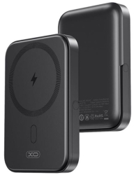 Baterie compatibila cu incarcare MagSafe XO-PR242 5.000mAh Suport sustinere Incarcare rapida cu Port Type-C Negru