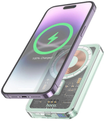 Baterie Externa pentru iPhone PD20W 5000mAh - Hoco Ice Crystal Q14 - Blue 