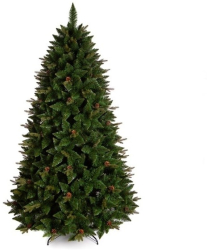 Brad artificial cu conuri Caucasian Pin PE+PVC 180 cm verde 