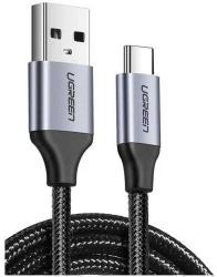 Cablu alimentare /date Ugreen US288 Fast Charging USB 2.0 la USB Type-C 5V /3A 0.25m negru 60124 