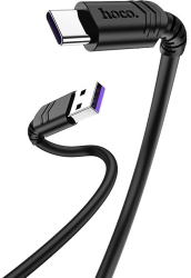 Cablu date Hoco Fortune X62 USB-A to USB Type-C 5A 1.0m Negru 