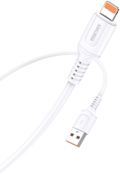 Cablu Date si Incarcare compatibil Iphone USB la Lightning KakuSiga 1 m 2.4 A Alb 