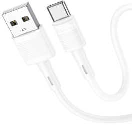 Cablu Date Si Incarcare Hoco Victory Usb La Usb C Compatibil Cu Samsung Huawei Xiaomi Alb Lungime 1M X83 