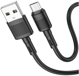 Cablu Date si Incarcare HOCO X83 Victory USB la MicroUSB 1m 2.4A Negru 