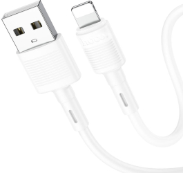 Cablu Date si Incarcare HOCO X83 Victory USB la tip Lightning 1m 2.4A Alb 