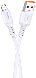 Cablu Date si Incarcare USB la Micro USB KakuSiga 1 m 2.4 A Alb 