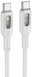 Cablu transfer date si incarcare Hoco U120 USB-C - USB-C QC3.0 60W 3A 1.2m Gri 