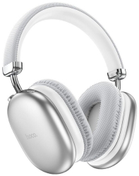 Casti Audio Over The Ear Hoco Wireless Bluetooth Microfon Autonomie pana la 90 Ore Silver - W35 Max 