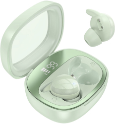 Casti Bluetooth Hoco EW65 Shadow Capacitate 500mAh Autonomie 4 Ore Afisaj Digital Verde 
