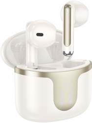 Casti fara Fir Hoco EQ7 BT5.3 Capacitate 300mAh Autonomie 7 Ore Afisaj LED Beige 