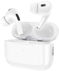 Casti fara Fir Hoco EW50 BT5.3 Capacitate 300mAh Autonomie 4 Ore Alb 