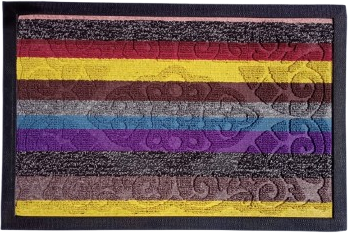 Covoras intrare multicolor cauciuc + textil 40x 60 cm 