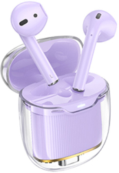 Hoco EW52 - Casti Wireless Ear Buds BT 5.3 180h StandBy 300mAh Crystal PURPLE 