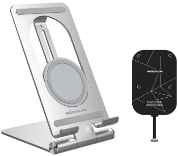 Incarcator + Adaptor Wireless Fast Charging 15W set L71 Silver