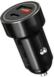 Incarcator auto XO CC32 USB/USB-C Quick Charge 3.0 Power Delivery 18W Negru 
