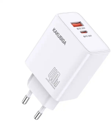 Incarcator Retea Dual Port Kakusiga KSC-936 Fast Charging 40W 1xUSB-C 1xUSB-A Alb 
