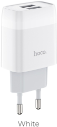 Incarcator retea Hoco C73A 2xUSB 2.4A Alb 