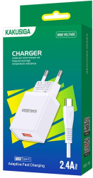 Incarcator retea si cablu de date Type-C 2.4A 1M Alb 