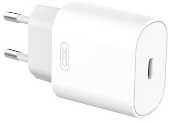 Incarcator retea XO L91 USB-C Power Delivery 25W Cablu USB-C 1m inclus Alb 