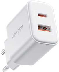Incarcator USB Type-C 20W + Cablu Type-C la Lightning 1m - JoyRoom JR-TCF05 - White 
