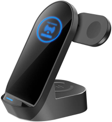Incarcator Wireless 3 in 1 marca Kakusiga KSC-778 15W Max output Negru 