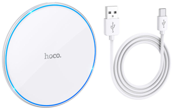 Incarcator wireless Fast Charging CW6 Hoco 15W Pro Easy alb 