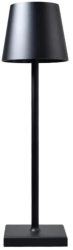 Lampa led restaurant noptiera birou Danex cu touch fara fir baterie reincarcabila 3 niveluri de luminozitate veioza Negru 