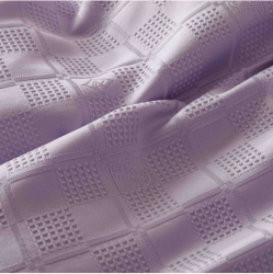 Lenjerie de pat tip jacquard finet mov lila cu model 6 piese 