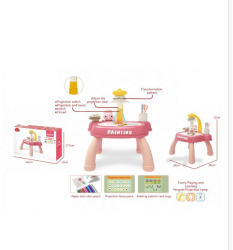 Masuta pentru desen Rabbit cu proiector si accesorii 24 modele 