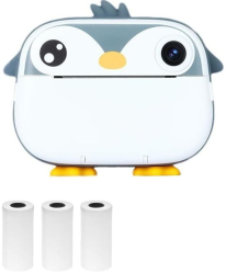 Mini Printer Camera pentru Copii - Instant Thermal Printer cu Ecran de 2.4 Inch Dual Camera si Filmare 1080P