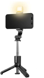 Selfie Stick Danex Trepied telescopic reglabil pana la 104 cm cu telecomanda detasabila si conectare Bluetooth unghi de inclinare reglabi 