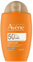 SOLAIRE ULTRA FLUIDO MAT PERFECT protector solar facial tono universal SPF50 50 ml 