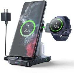 Statie de Incarcare Wireless pentru Phone Earbuds Watch O104 ABS Policarbonat Black 
