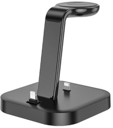 Statie incarcare HOCO Graceful CW43 - pentru iPhone Apple Watch AirPods - Negru 