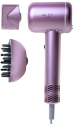 Uscator de par SUPERSPEED Adler AD2270p roz 1600W 110000rpm 3 viteze 3 trepte temp ionizare led difuzor 