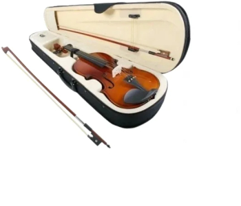 Vioara clasica True Sound lemn marime 3/4 maro toc inclus + arcus 1/4 extra 