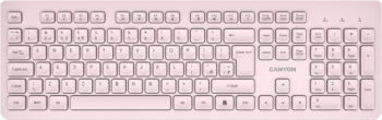 Tastatura Canyon HKB-W01 USB Wireless Beige 