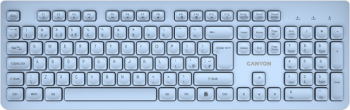 Tastatura Canyon HKB-W01 USB Wireless Blue 