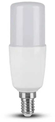 Bec LED T37 E14 7.5W 660lm 6500K alb rece V-TAC SKU-21269 