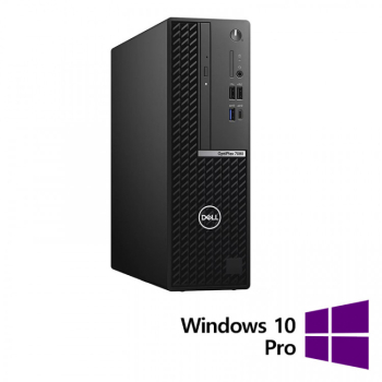 Calculator Refurbished DELL OptiPlex 7080 SFF Intel Core i5-10500 3.10 - 4.50GHz 8GB DDR4 256GB SSD + Windows 10 Pro 