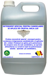 DETERGENT SPECIAL PENTRU CANDELABRE SI APLICE DE CRISTAL ARCA LUX 5 L