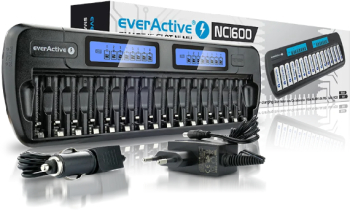 EverActive Incarcator Profesional 16 baterii NC-1600 