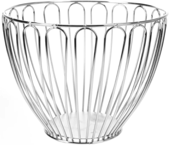 Fructiera Koopman Excellent Housewares otel cromat 23x17 cm argintiu